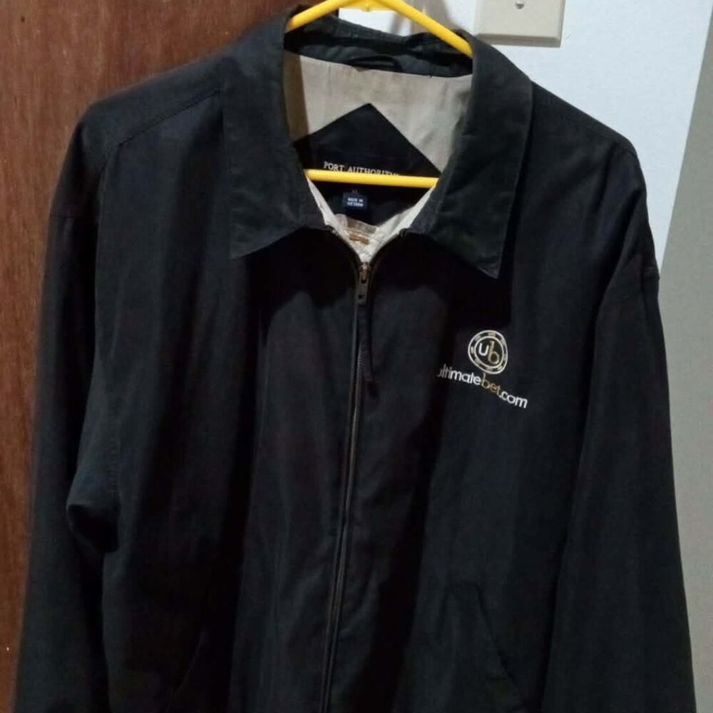 Rare Ultimate Bet Poker Jacket .. XL .. Slightly Distressed ... Collector's Item